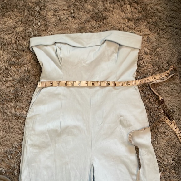 Runaway strapless wide leg baby blue jumper - Picture 7 of 12